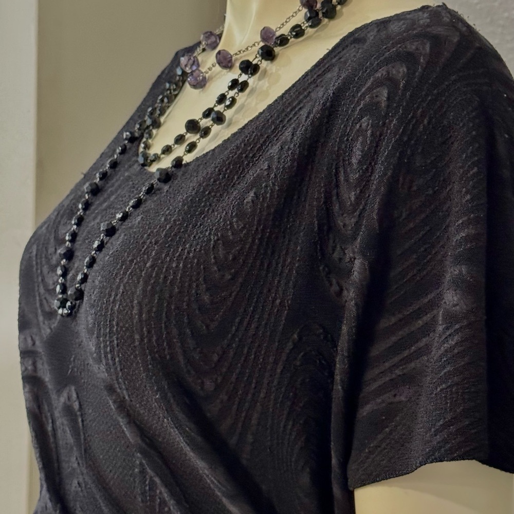 Elegant Robbie Bee Black Wrap Dress - Picture 5 of 8